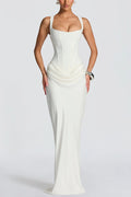 Leonor ❘ Vestido maxi de escote cuadrado