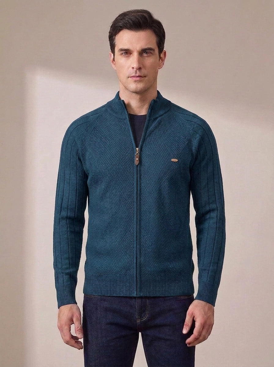 Nicolás | Suéter-chaqueta de algodón premium