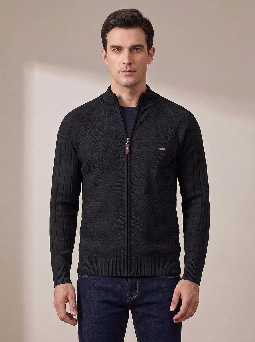 Nicolás | Suéter-chaqueta de algodón premium