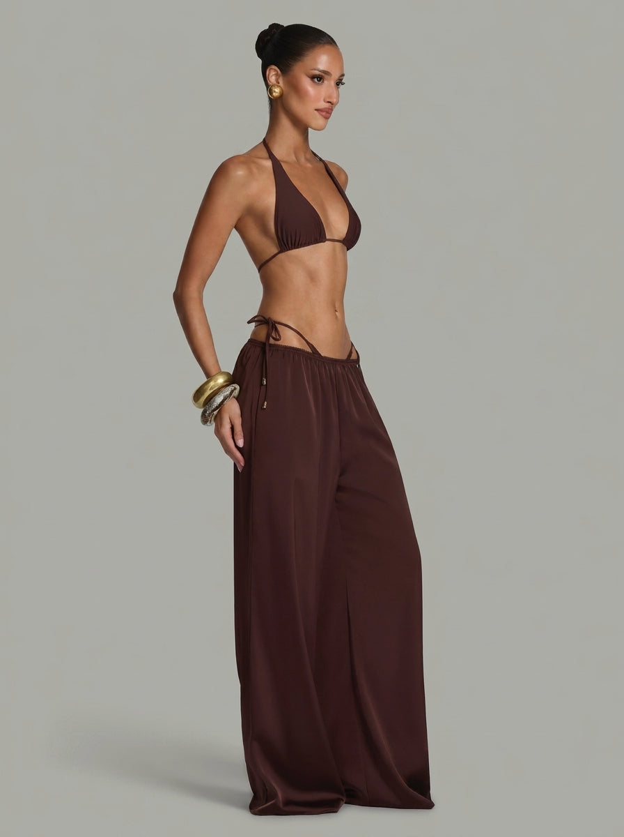 Julieta | Pantalón Palazzo de Satén
