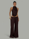 Julieta | Pantalón Palazzo de Satén