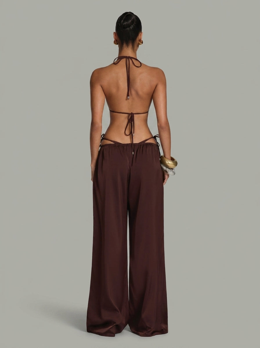 Julieta | Pantalón Palazzo de Satén