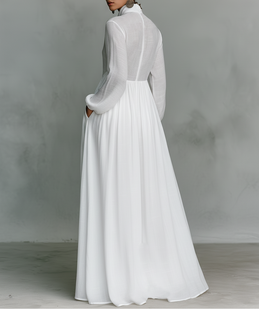 Cintia | Vestido maxi minimalista