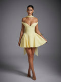 Marina-Vestido amarillo corto