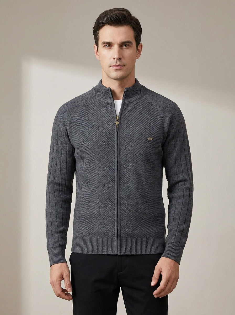 Nicolás | Suéter-chaqueta de algodón premium