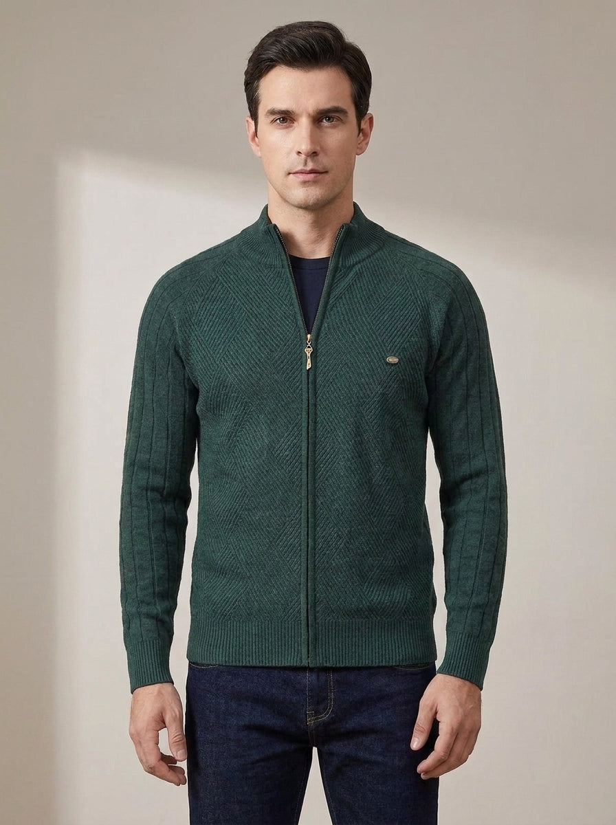Nicolás | Suéter-chaqueta de algodón premium