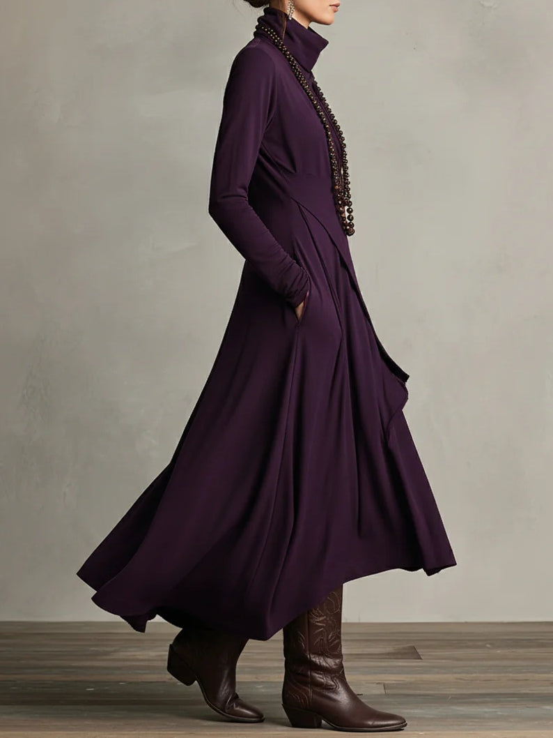 Malva | Vestido Maxi de Cuello Alto